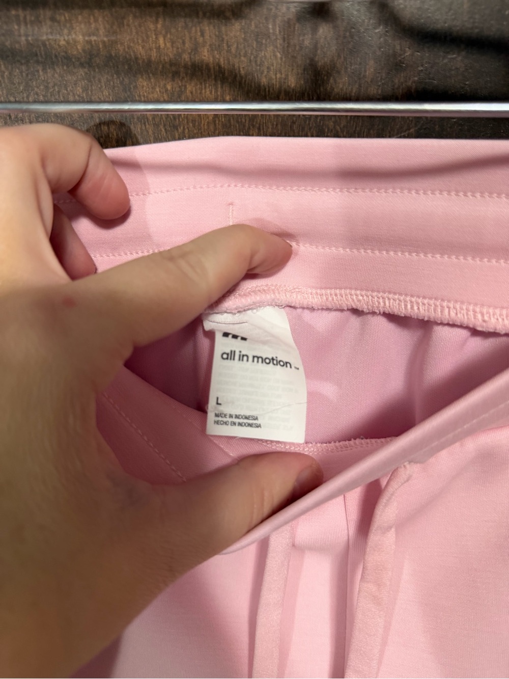 all in motion Women’s Light Pink Drawstring Joggers - Picture 3 of 4